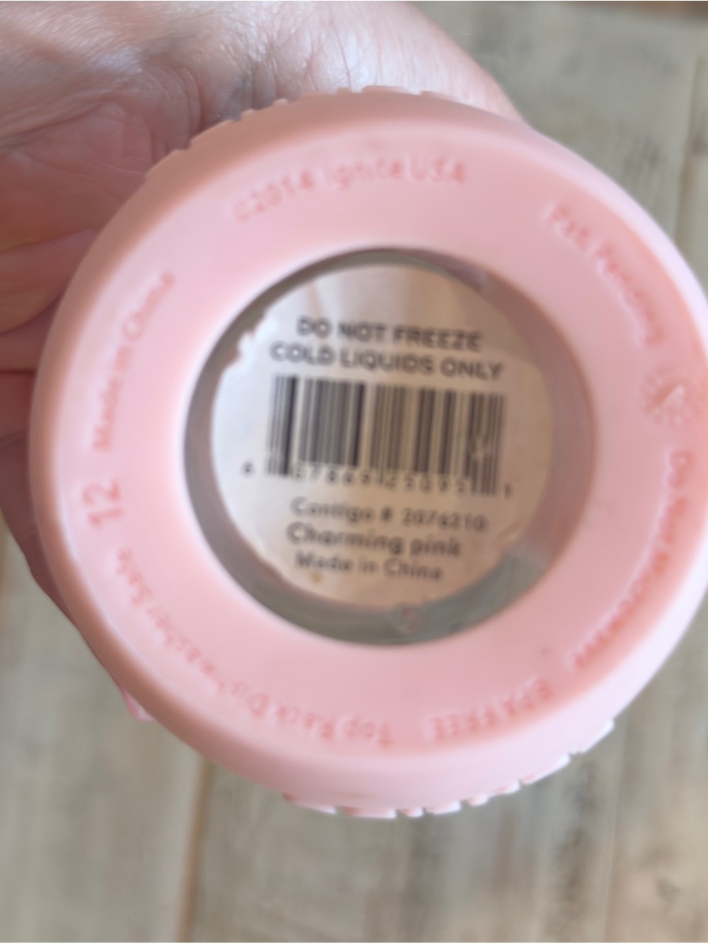 Contigo Charming Pink Glass Bottle with Silicone Sleeve - Picture 2 of 5